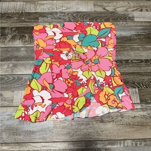Y2K Floral Strapless Tube Top Summer Beach Vintage